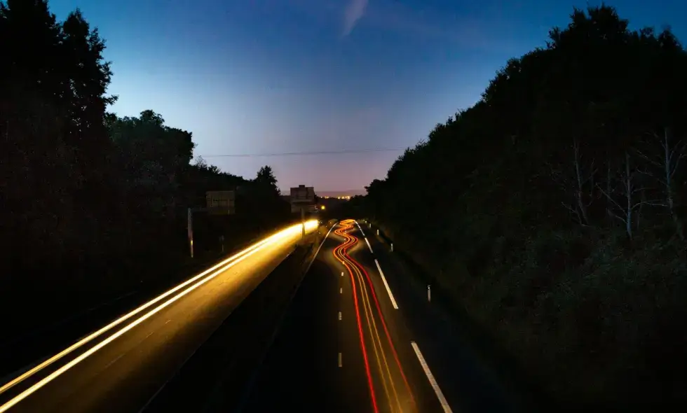 Major traffic jams on the motorways.